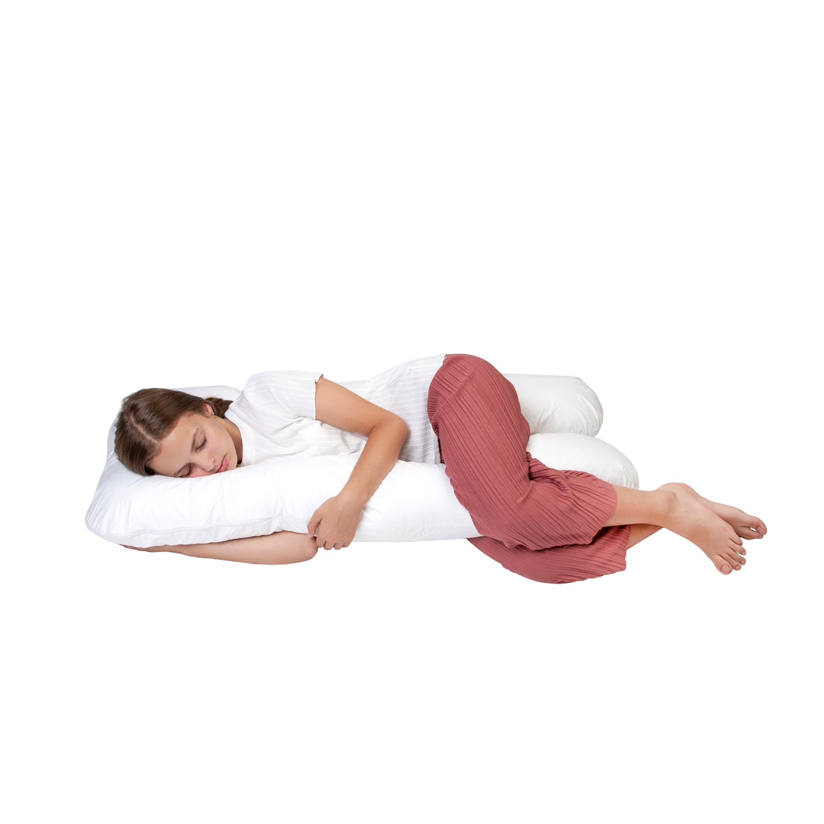 Oreiller en forme de U pour dormeur latéral – Oreiller multifonction