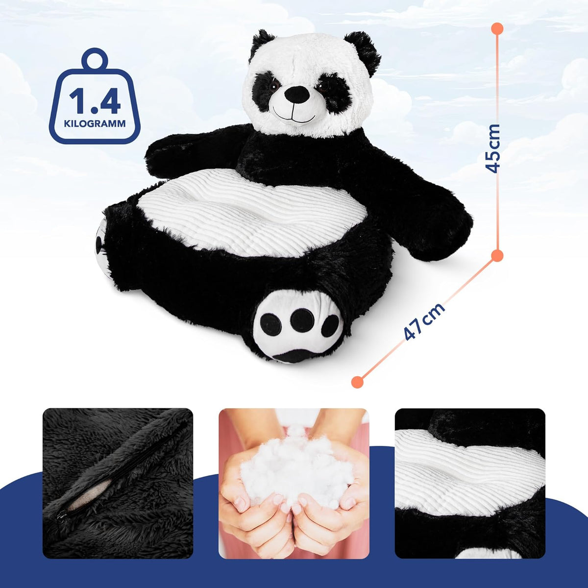 Chaise en peluche