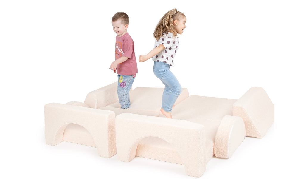 Canapé de jeu pour enfants - Ensemble de 10 pièces pour la zone de sommeil et de jeu - KomfortKissen.de