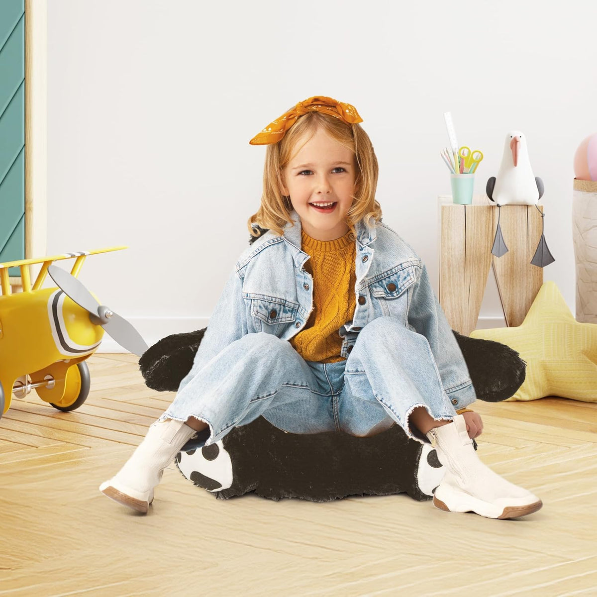 Chaise en peluche