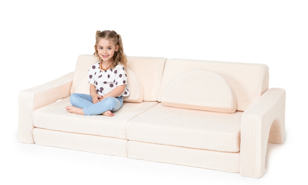 Canapé de jeu pour enfants - Ensemble de 10 pièces pour la zone de sommeil et de jeu - KomfortKissen.de