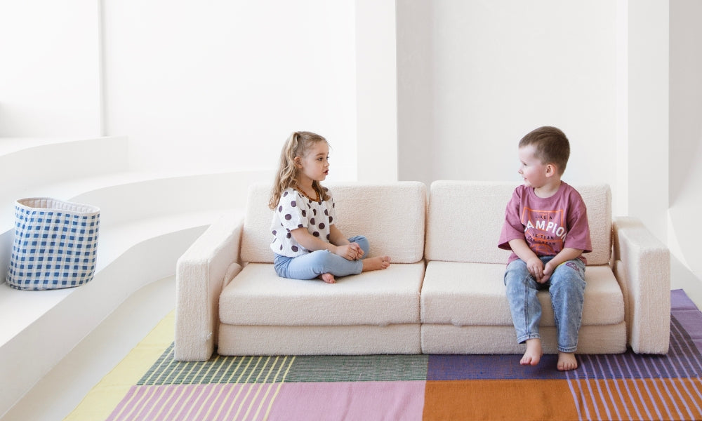 Canapé de jeu pour enfants - Ensemble de 10 pièces pour la zone de sommeil et de jeu - KomfortKissen.de