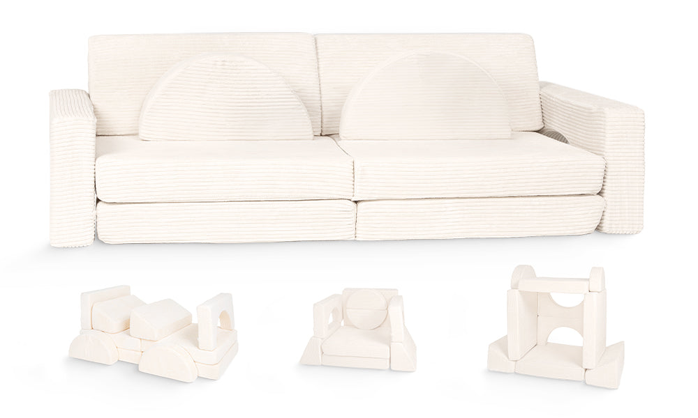 Canapé de jeu pour enfants - Ensemble de 10 pièces pour la zone de sommeil et de jeu - KomfortKissen.de