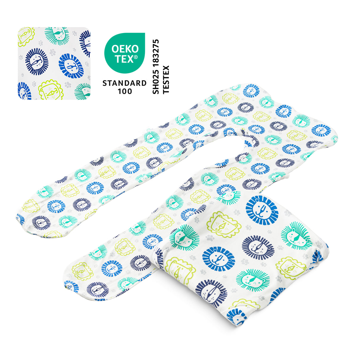 Housse de rechange pour oreiller enfant - Coton (Lion)