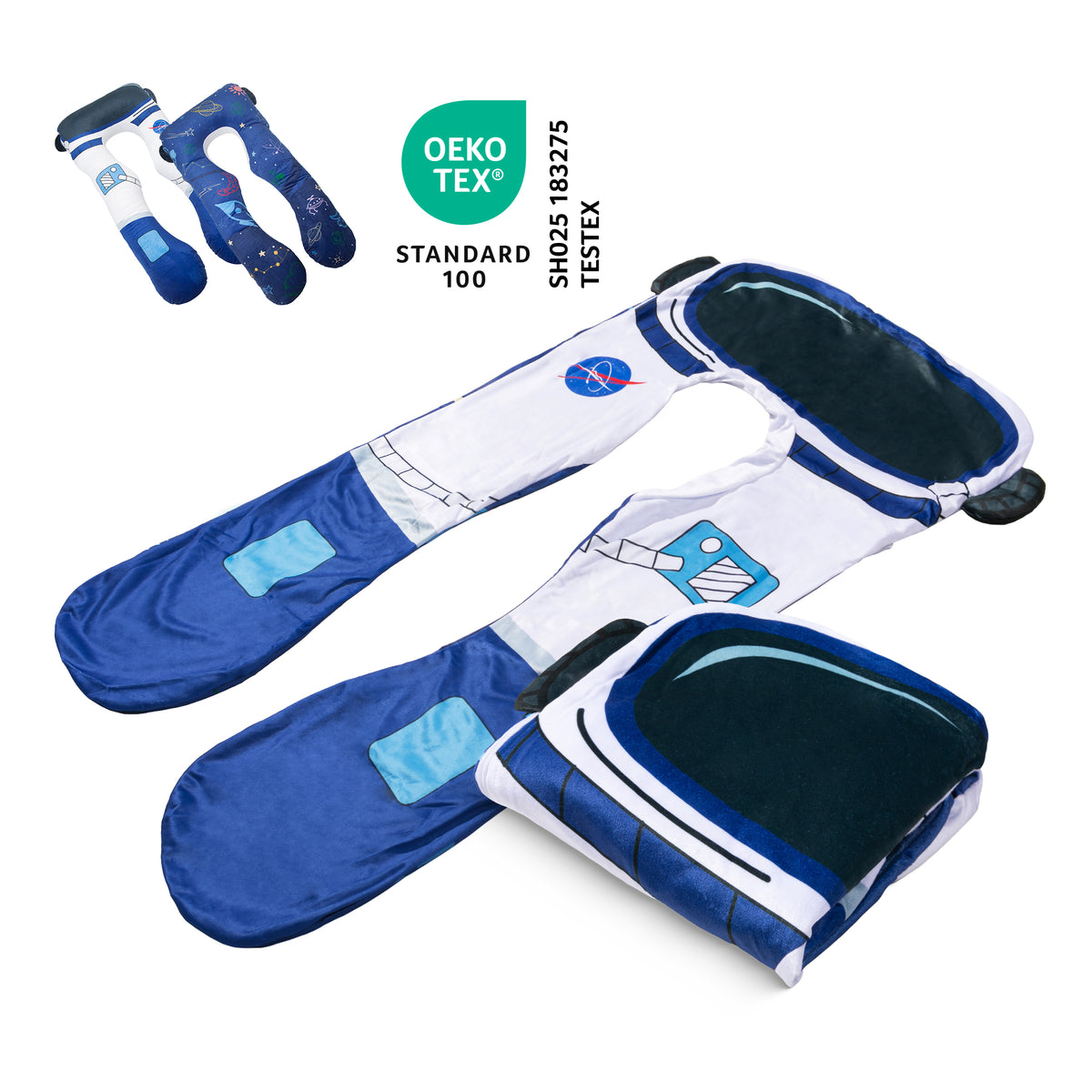Housse de rechange pour oreiller enfant - Micro-peluche (Astronaute)