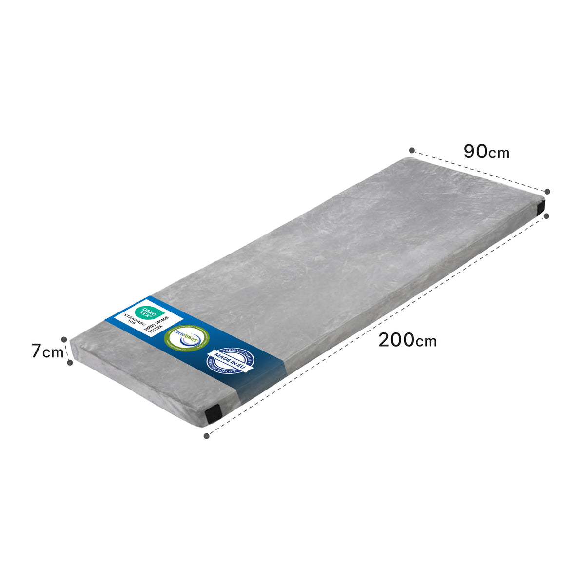 Matelas portable en mousse à mémoire de forme – housse imperméable et sac de voyage