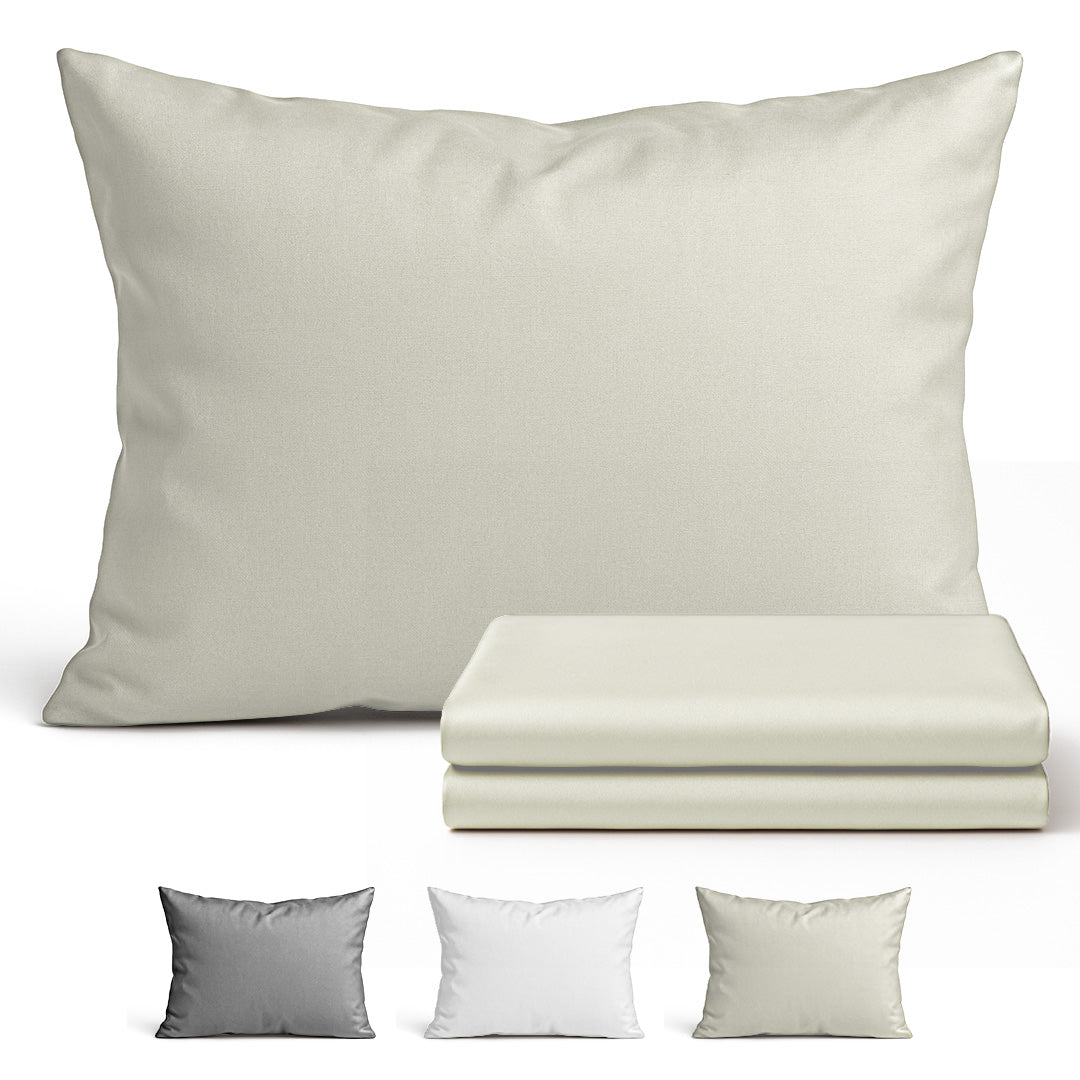 Taie d'oreiller en coton – 70x50 & 80x80 cm – certifiée OEKO-TEX