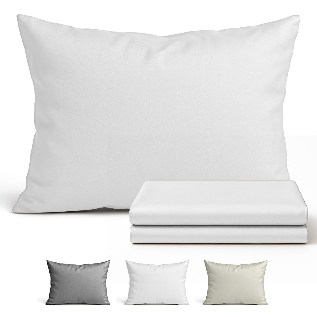 Taie d'oreiller en coton – 70x50 & 80x80 cm – certifiée OEKO-TEX