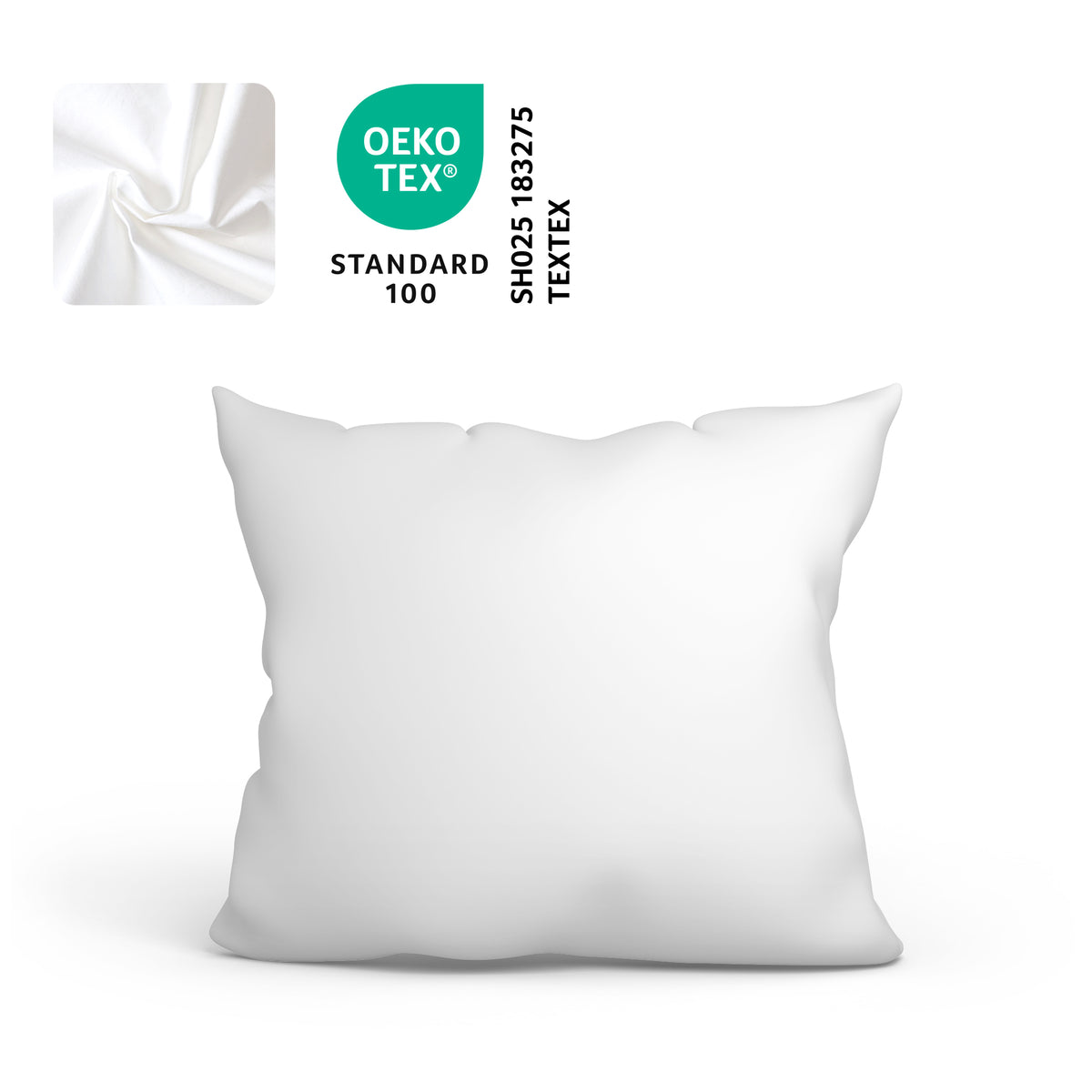 Taie d'oreiller en coton – 70x50 & 80x80 cm – certifiée OEKO-TEX