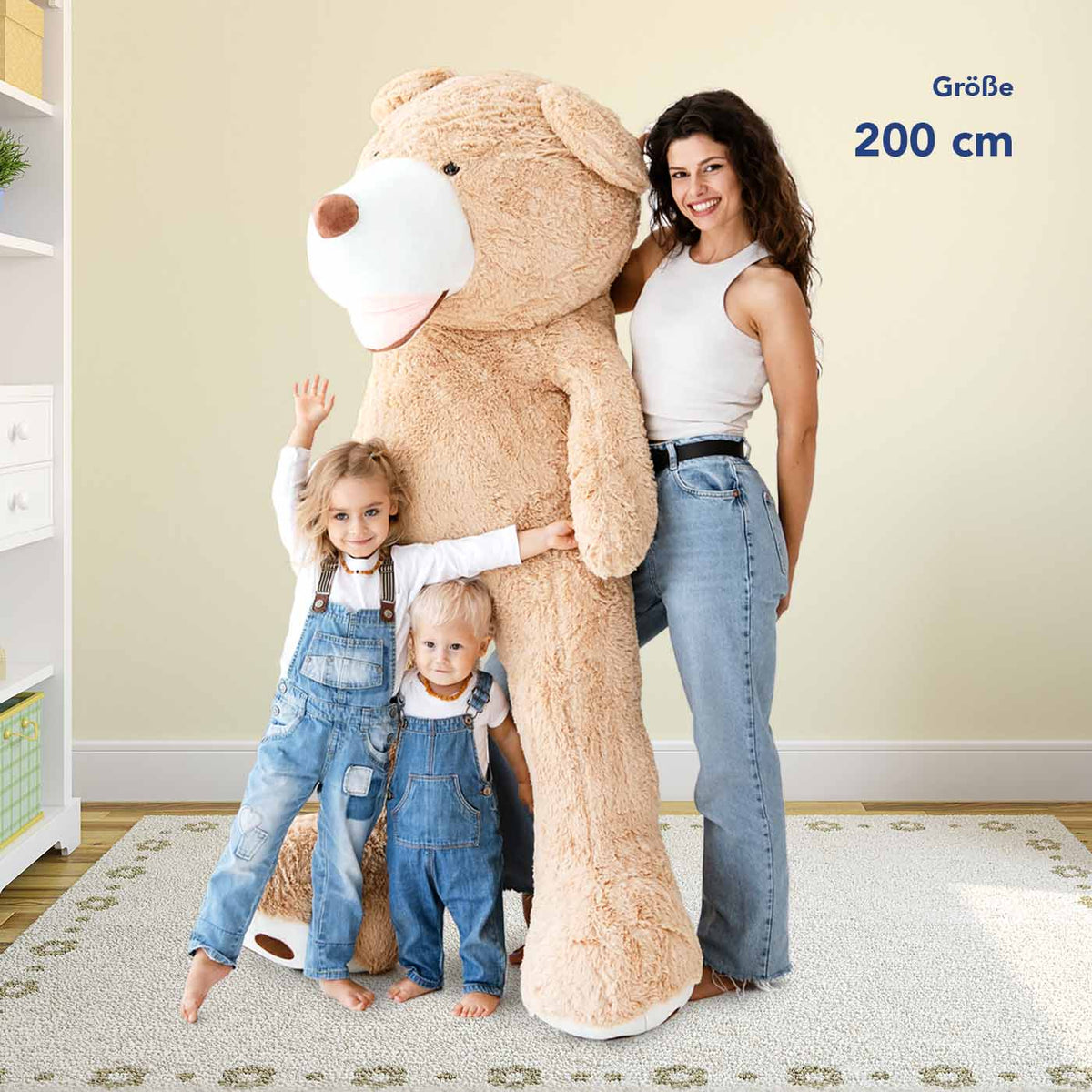 Ours en peluche géant - Enorme peluche douce et câline - KomfortKissen.de