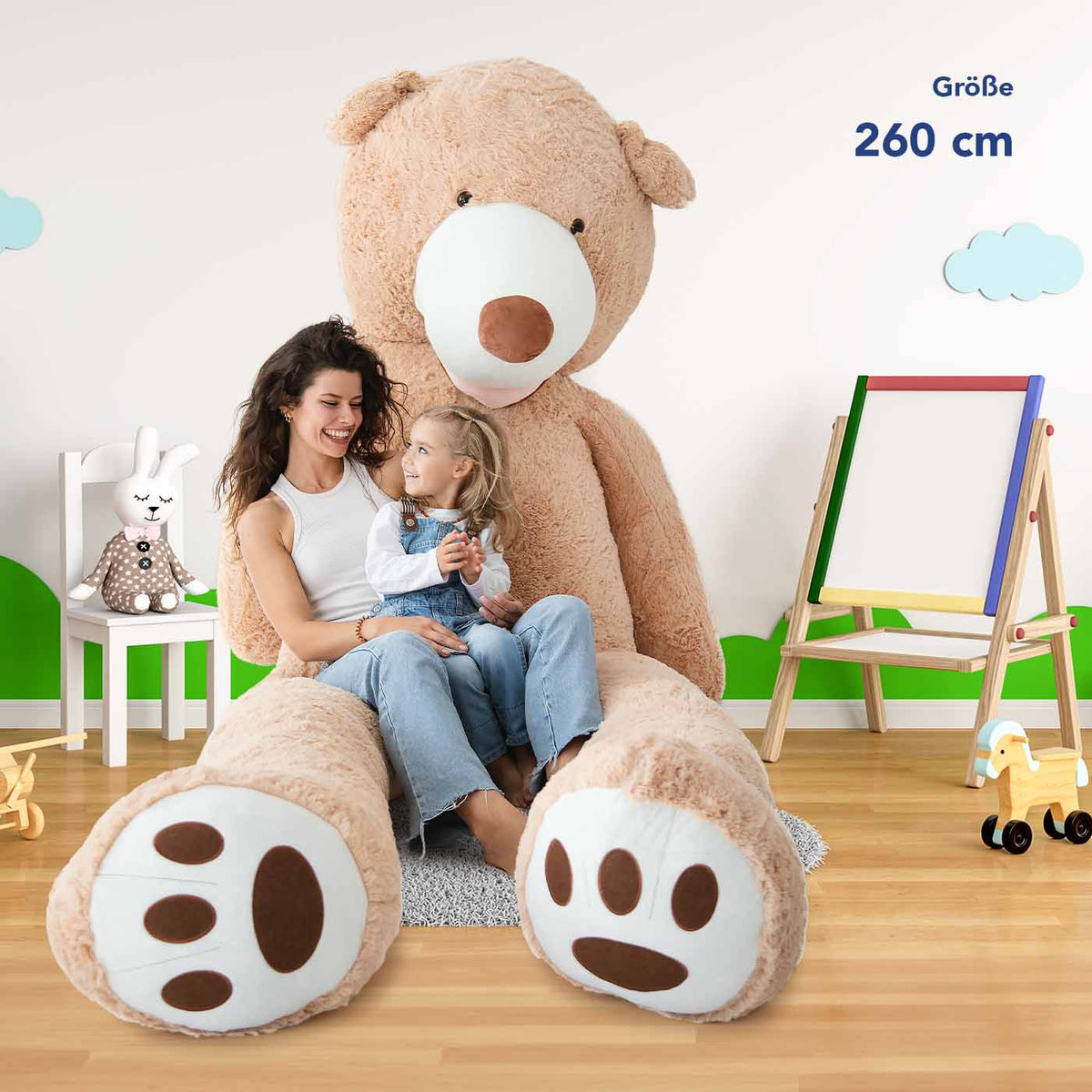 Ours en peluche géant - Enorme peluche douce et câline - KomfortKissen.de