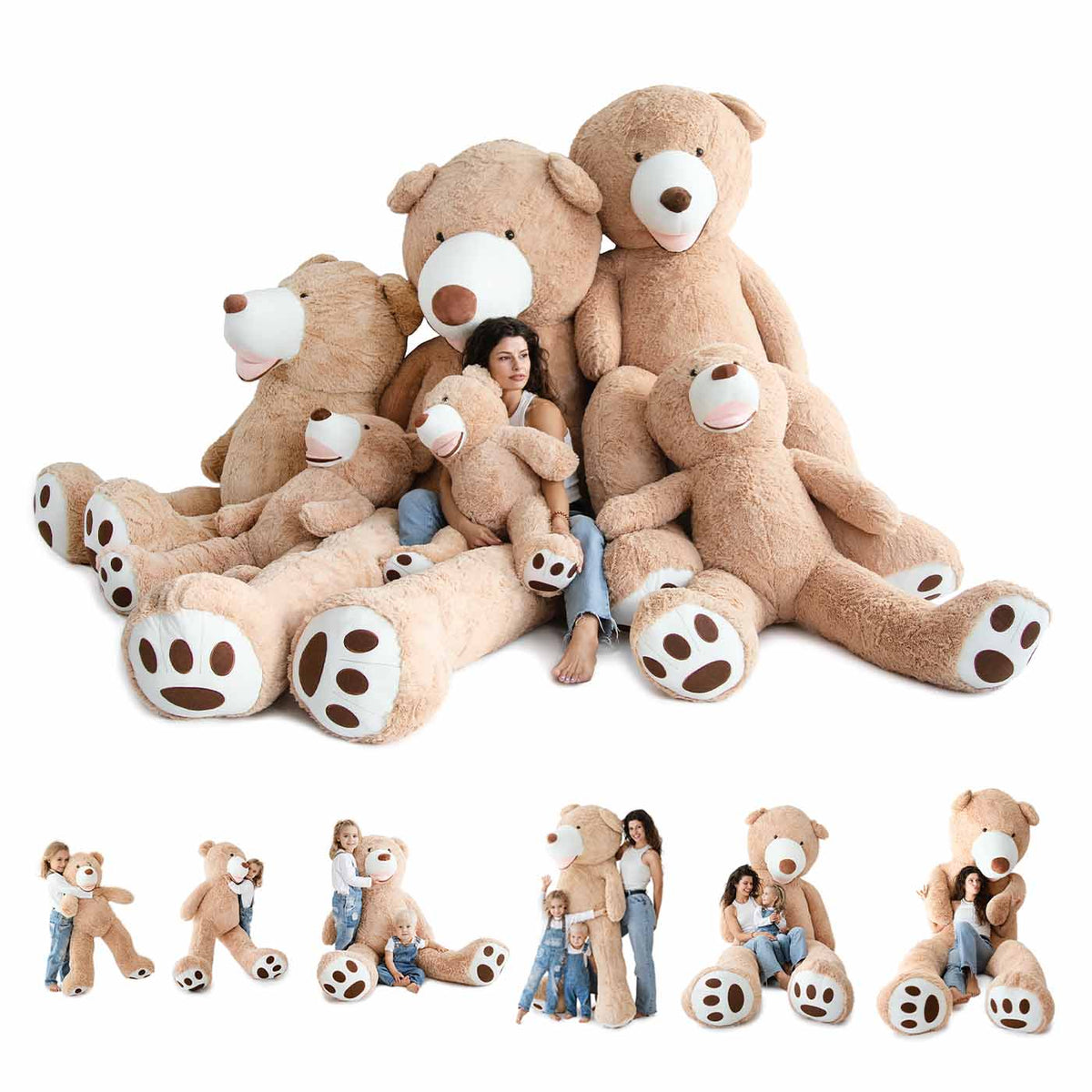 Ours en peluche géant - Enorme peluche douce et câline - KomfortKissen.de