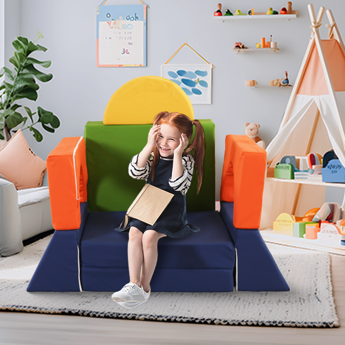 Canapé de jeu pour enfants - Ensemble de 10 pièces pour la zone de sommeil et de jeu - KomfortKissen.de