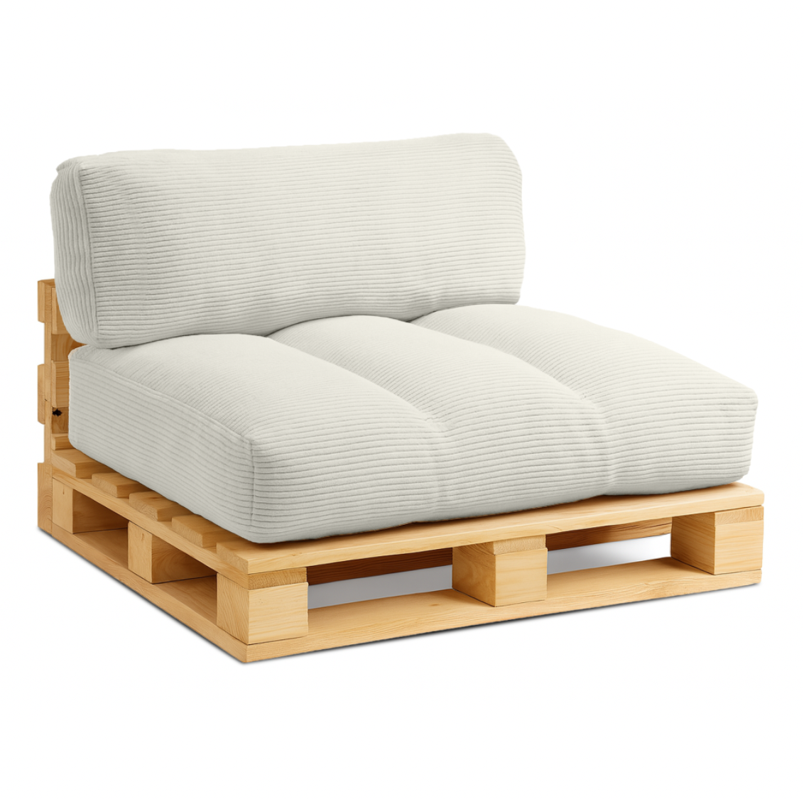 Coussin de palette en velours côtelé – coussin d'assise