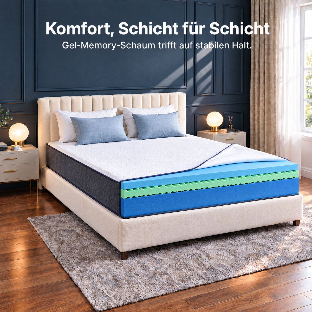 Matelas confort premium à 7 zones