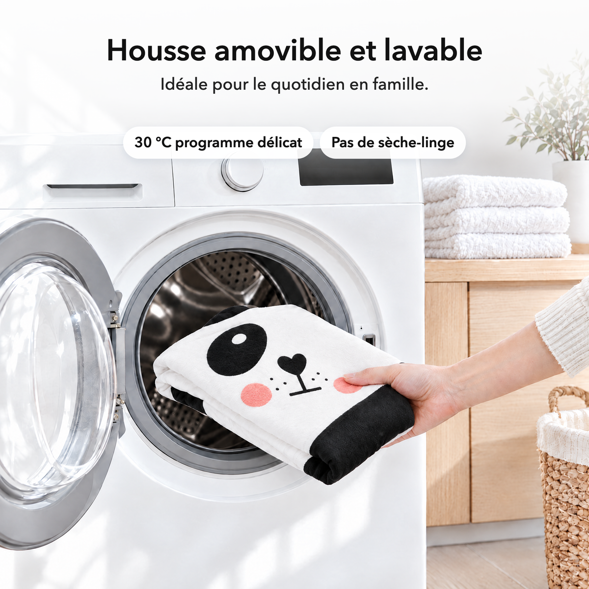 Panda – Housse amovible et lavable